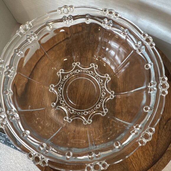 Vintage KIG Indonesia Clear Glass Candy Dish With Lid - Picture 6 of 7